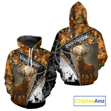 Load image into Gallery viewer, Red Deer Hunting Orange Camo Black - Personalized All Over Print Deer Hunting Clothes NHT171