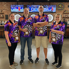 Load image into Gallery viewer, Funny Sloth Dartboard Jersey For Women Dart Team Shirts Dart League Polo &amp; 1/4 Zip NHT1136