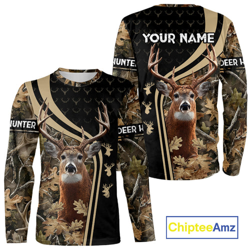 Custom Camo Forest 3D Animal Deer Hunting Shirt Best Hunting Clothes For Season NHT98