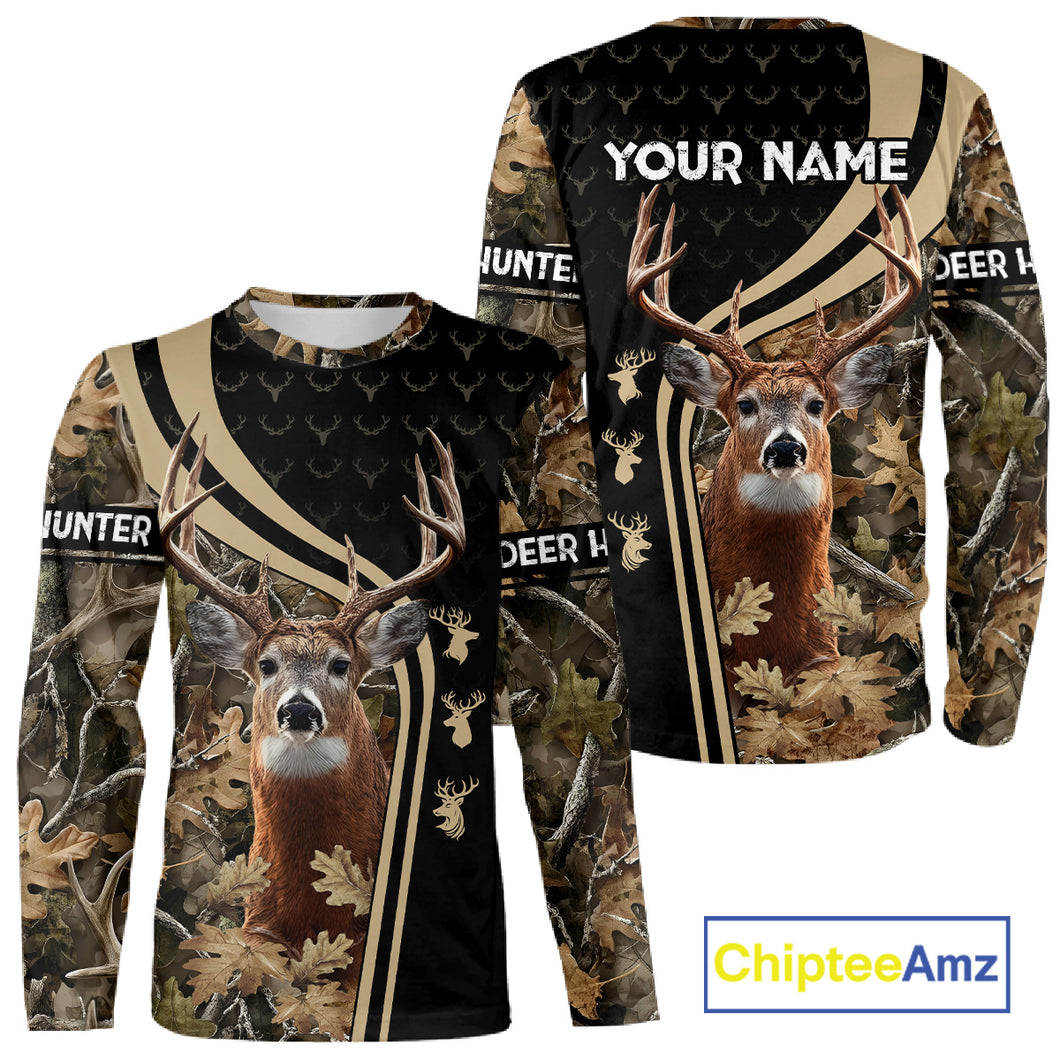 Custom Camo Forest 3D Animal Deer Hunting Shirt Best Hunting Clothes For Season NHT98