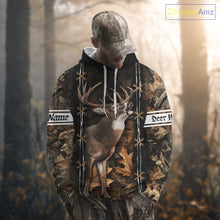 Load image into Gallery viewer, Deer Hunting Camo Customize Name 3D All Over Printed Shirts Personalized Gift For Hunter NHT188