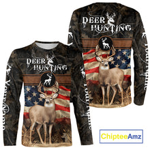 Load image into Gallery viewer, Mule Deer US Flag 3D All Over Print Shirts, Personalized Hunting Gifts For Deer Hunters NHT191