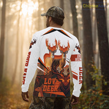 Load image into Gallery viewer, White-tailed Deer Buck Pair 3D Printed Orange Shirt – Personalized Gifts for Deer Hunters NHT11