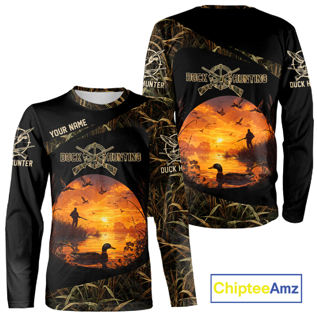 Personalized Duck Hunting 3D All Over Printed Camo with Custom Name Outdoor Gift for Hunters NHT117