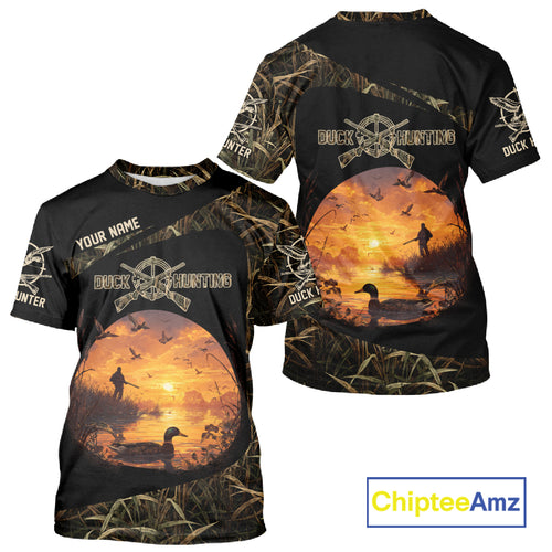 Personalized Duck Hunting 3D All Over Printed Camo with Custom Name Outdoor Gift for Hunters NHT117
