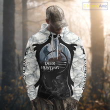 Load image into Gallery viewer, Best Buck Deer Hunting Clothes Winter Camo Grim Reaper Design Custom Name For Hunters NHT44