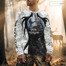Load image into Gallery viewer, Best Buck Deer Hunting Clothes Winter Camo Grim Reaper Design Custom Name For Hunters NHT44