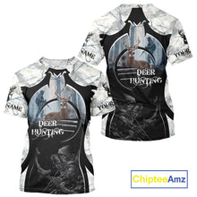 Load image into Gallery viewer, Best Buck Deer Hunting Clothes Winter Camo Grim Reaper Design Custom Name For Hunters NHT44