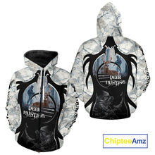 Load image into Gallery viewer, Best Buck Deer Hunting Clothes Winter Camo Grim Reaper Design Custom Name For Hunters NHT44