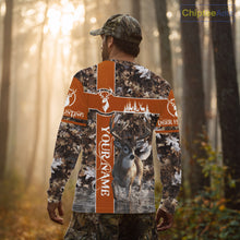 Load image into Gallery viewer, Whitetail Deer Hunting Season Shirt 3D Buck Design Custom Hunting Gift Camouflage Deer Shirts NHT49
