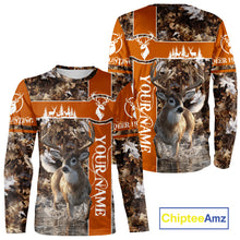 Load image into Gallery viewer, Whitetail Deer Hunting Season Shirt 3D Buck Design Custom Hunting Gift Camouflage Deer Shirts NHT49