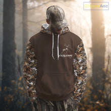 Load image into Gallery viewer, Best Deer Hunting Brown Camouflage Custom Name 3D All-Over Printed Shirt, Deer Hunting Gifts NHT52