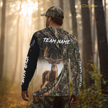 Load image into Gallery viewer, Beautiful Deer Hunting Shirt Forest Camo 3D Print Custom Name Team Name For Deer Hunters NHT56