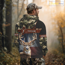 Load image into Gallery viewer, Whitetail Deer Hunting Shirt With Camouflage And Full 3D Print For Texas Deer Hunting Season NHT73
