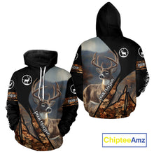Load image into Gallery viewer, Whitetail Deer Hunting Shirt With Autumn Leaves Camo Pattern For Fall Season Hunters NHT75
