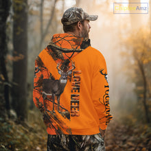 Load image into Gallery viewer, Deer Hunting 3D Orange Camo Shirt Custom Name  Perfect Gift for Hunters NHT13