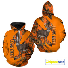 Load image into Gallery viewer, Deer Hunting 3D Orange Camo Shirt Custom Name  Perfect Gift for Hunters NHT13