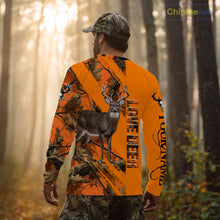 Load image into Gallery viewer, Deer Hunting 3D Orange Camo Shirt Custom Name  Perfect Gift for Hunters NHT13