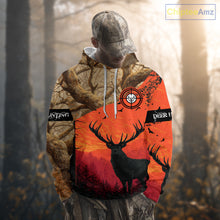 Load image into Gallery viewer, Personalized Deer Hunting 3D All Over Printed Shirts Custom Deer And Mountain Camo Shirt Hunting Gifts NHT15