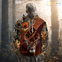 Load image into Gallery viewer, Deer Hunting Camouflage Shirt With Custom Name, Custom Team Name, Hunting Gifts  NHT19