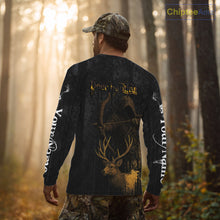 Load image into Gallery viewer, Best Deer Hunting Shirt Black Camo Grim Reaper Custom Name Best Gift Ideas For Hunter NHT20