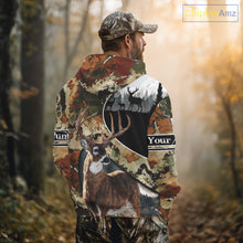 Load image into Gallery viewer, Whitetail Deer Hunting Shirt With Camouflage, Deer Hunter Custom Name, Hunting Gift  NHT97