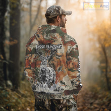 Load image into Gallery viewer, Season Deer Hunting Shirt Brown Green Camo 3D Custom Name Clothes For Hunters NHT91