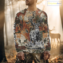 Load image into Gallery viewer, Season Deer Hunting Shirt Brown Green Camo 3D Custom Name Clothes For Hunters NHT91