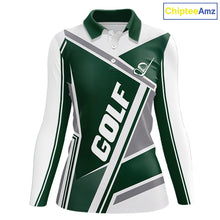 Load image into Gallery viewer, Green Womens Golf Polo Shirt Custom Golf Shirts For Team Personalized Golf Gifts NHT721