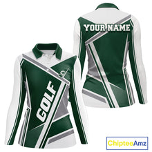 Load image into Gallery viewer, Green Womens Golf Polo Shirt Custom Golf Shirts For Team Personalized Golf Gifts NHT721