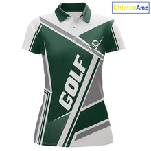 Load image into Gallery viewer, Green Womens Golf Polo Shirt Custom Golf Shirts For Team Personalized Golf Gifts NHT721