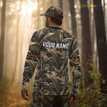 Yellow Lab 3D Shirt Retrieving Mallard Duck, Custom Name Duck Hunting Clothes NHT217