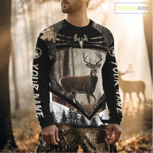 Load image into Gallery viewer, Best Deer Hunting Shirt 3D Custom Name Hoodie, Hunting Sweatshirt for Men NHT349