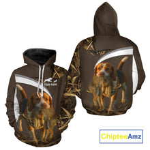 Load image into Gallery viewer, Brown Camo 3D Printed Beagle Dog Rabbit Hunting Shirt, Custom Name Hunting Gift NHT225