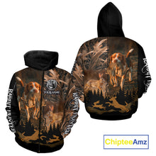 Load image into Gallery viewer, Best Brown Camo 3D Beagle Dog Rabbit Hunting Shirt, Custom Name Rabbit Hunter Clothing NHT231