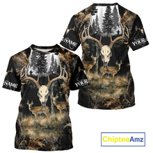 Load image into Gallery viewer, Deer Hunting Gift, Personalized Whitetail Deer Hunting 3D All Over Printed  Camo Hoodie NHT361