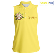 Load image into Gallery viewer, Yellow Golf Mama Womens Polo Shirt, Funny Golf Mom Shirt, Mothers Day Gift For Golf Lover Mom, Ladies Golf Polo NHT751