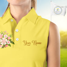 Load image into Gallery viewer, Yellow Golf Mama Womens Polo Shirt, Funny Golf Mom Shirt, Mothers Day Gift For Golf Lover Mom, Ladies Golf Polo NHT751