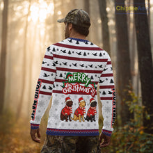 Load image into Gallery viewer, Custom Merry Christmas Shirt – Personalized Duck Hunting Christmas Shirt with Custom Name NHT309