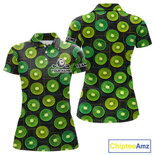 Load image into Gallery viewer, Funny Golf Patchwork Kiwi Polo Shirt For Womens, Personalized Womens Golf Polo Shirt NHT580