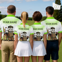 Load image into Gallery viewer, Personalized Vintage Panda Gentleman Golf Polo, Performance Golf Jersey For Men NHT957