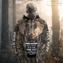 Load image into Gallery viewer, Personalized Wild Boar Hunting Shirt Camouflage Custom Name Hunting Clothes For Hunters NHT177