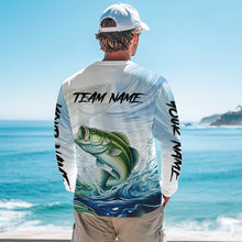 Load image into Gallery viewer, Bass Fishing Shirts Long Sleeve Customized Name Shirts, Largemouth Bass Fishing Jerseys NHT384