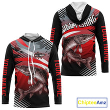 Load image into Gallery viewer, Custom Pike Long Sleeve Performance Fishing Shirts, Pike Fishing Shirt For Men NHT443