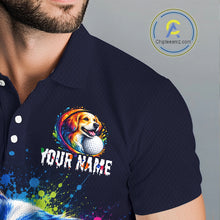 Load image into Gallery viewer, Personalized Australian Shepherd Mens Golf Polo Shirt - Custom Dog Lover Team Name Jersey