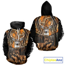 Load image into Gallery viewer, Whitetail Deer Forest Camo Hoodie – 3D All Over Print for Hunters NHT333