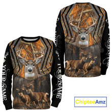 Load image into Gallery viewer, Whitetail Deer Forest Camo Hoodie – 3D All Over Print for Hunters NHT333