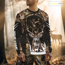 Load image into Gallery viewer, Forest Camo Deer Hunting Shirt, Hunting Hoodie for Deer Hunters, Season Deer Hunting NHT371