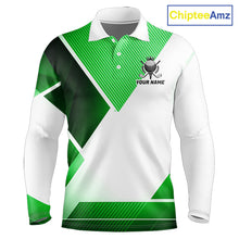 Load image into Gallery viewer, Green And White Golf Ball Golf Polo Shirts Custom Golf Clothing, Golf Gifts For Mens NHT591