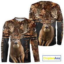 Load image into Gallery viewer, Best Custom Camo Autumn Whitetail Deer Hunting Shirt With Full All-Over 3D For Deer Hunters NHT180